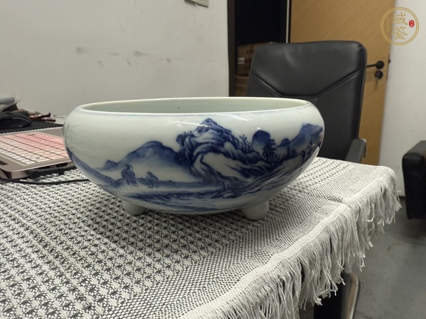 古玩陶瓷青花磁爐真品鑒賞圖