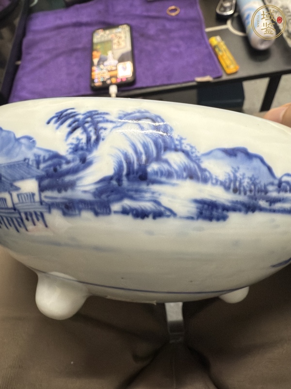 古玩陶瓷青花磁爐真品鑒賞圖