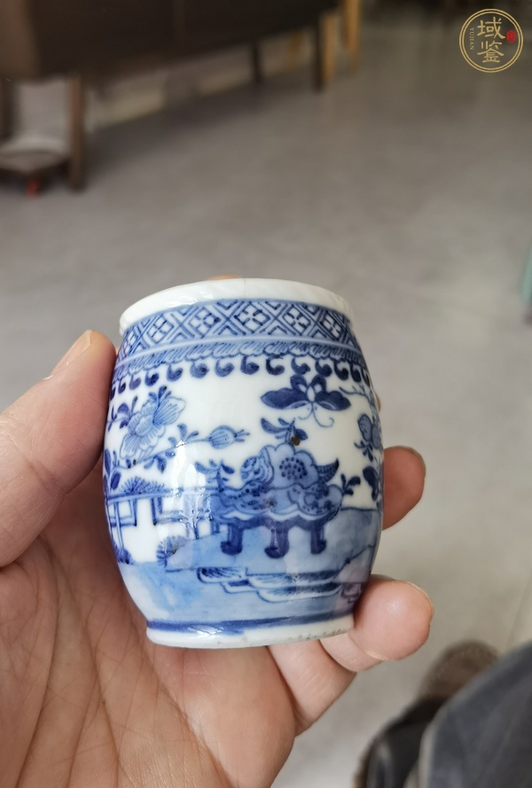 古玩陶瓷乾隆青花罐真品鑒賞圖