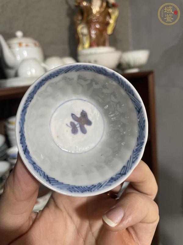 古玩陶瓷康熙青花杯真品鑒賞圖