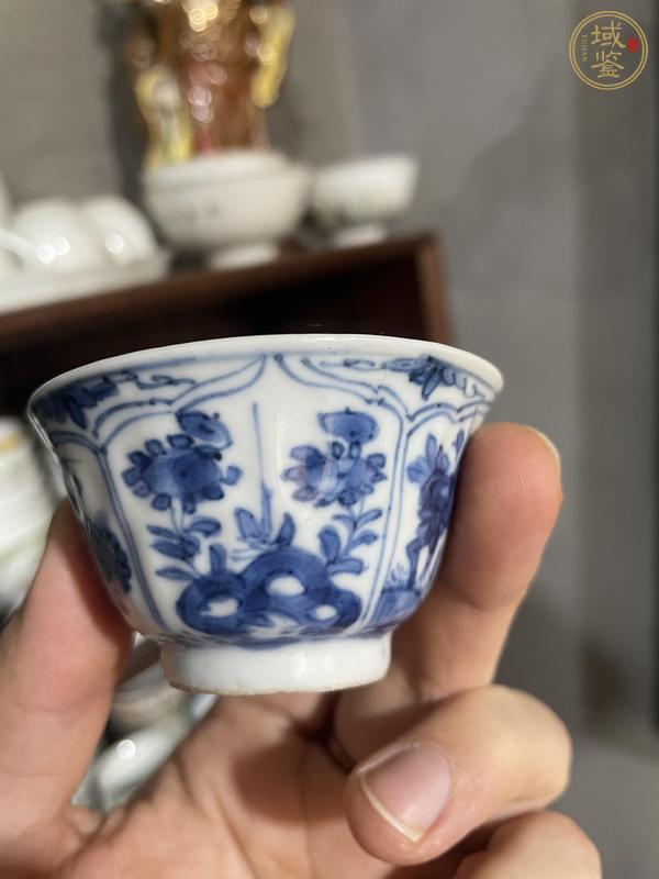 古玩陶瓷康熙青花杯真品鑒賞圖