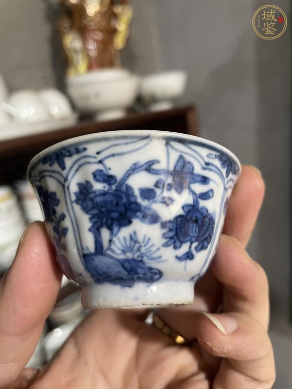 古玩陶瓷康熙青花杯真品鑒賞圖