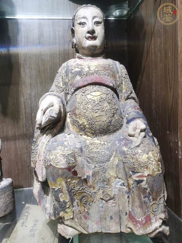 古玩雜項木雕玄武大帝真品鑒賞圖