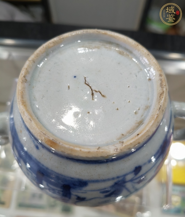 古玩陶瓷青花纏枝花紋茶壺真品鑒賞圖