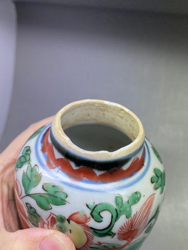 古玩陶瓷順康五彩罐(一把抓)拍賣,當(dāng)前價(jià)格6500元