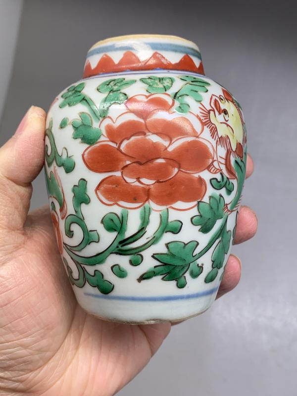古玩陶瓷順康五彩罐(一把抓)拍賣,當(dāng)前價(jià)格6500元