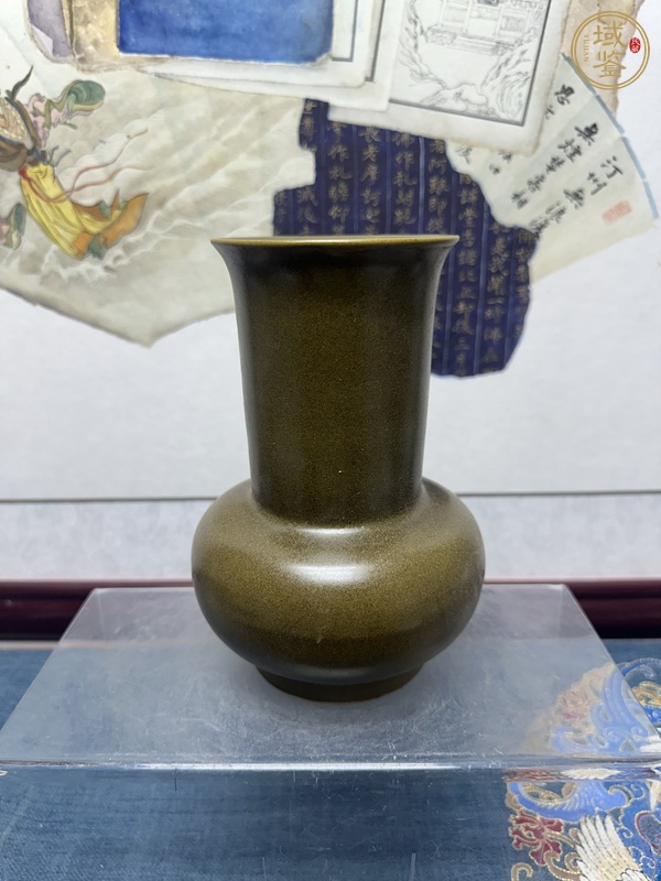 古玩陶瓷茶葉末釉渣斗真品鑒賞圖