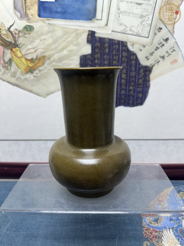 古玩陶瓷茶葉末釉渣斗真品鑒賞圖