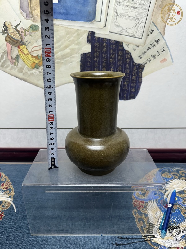 古玩陶瓷茶葉末釉渣斗真品鑒賞圖