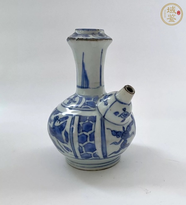 古玩陶瓷青花花鳥軍持真品鑒賞圖