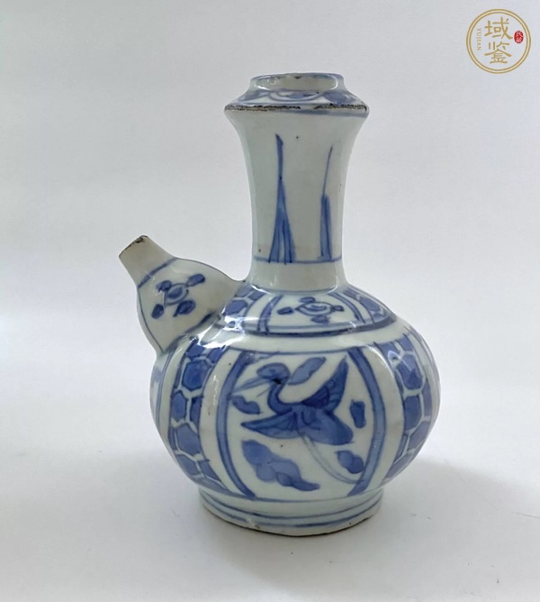 古玩陶瓷青花花鳥軍持真品鑒賞圖