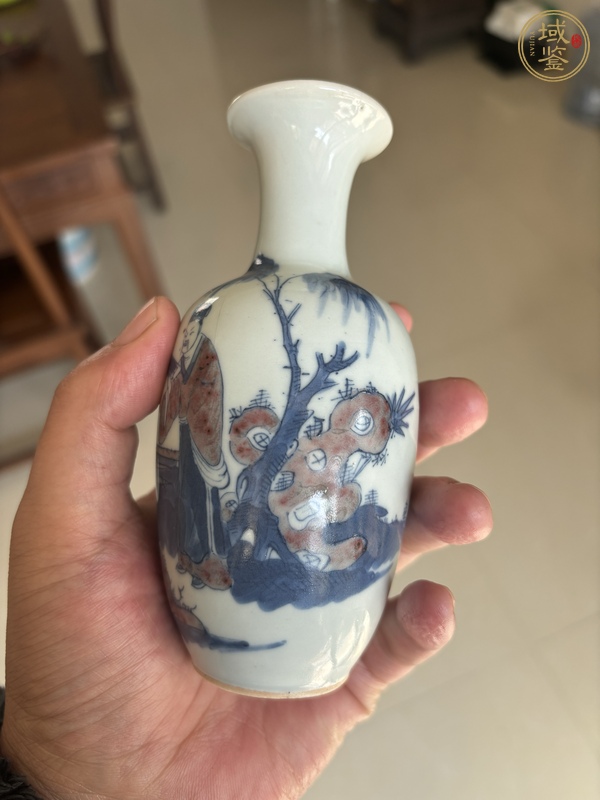 古玩陶瓷青花釉里紅瓶真品鑒賞圖