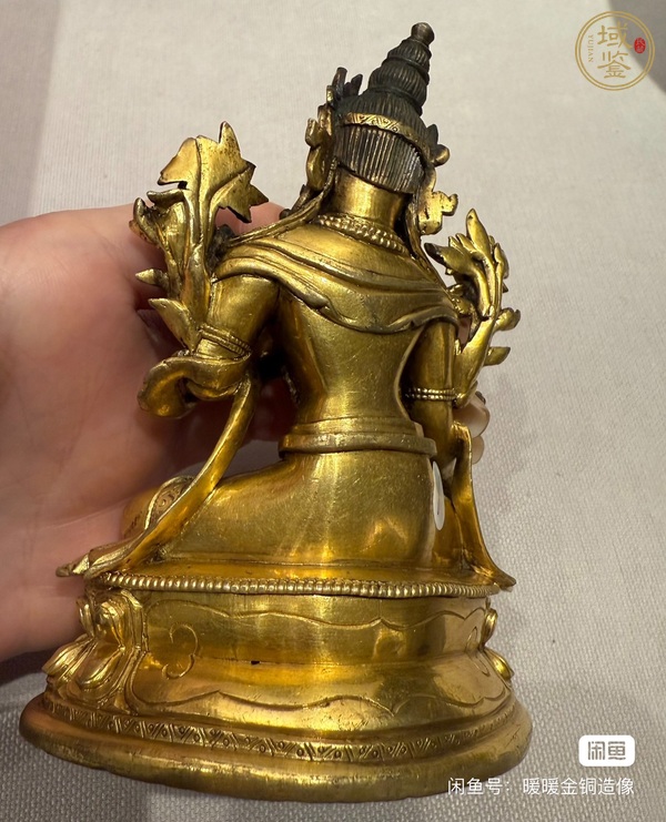 古玩銅器綠度母真品鑒賞圖