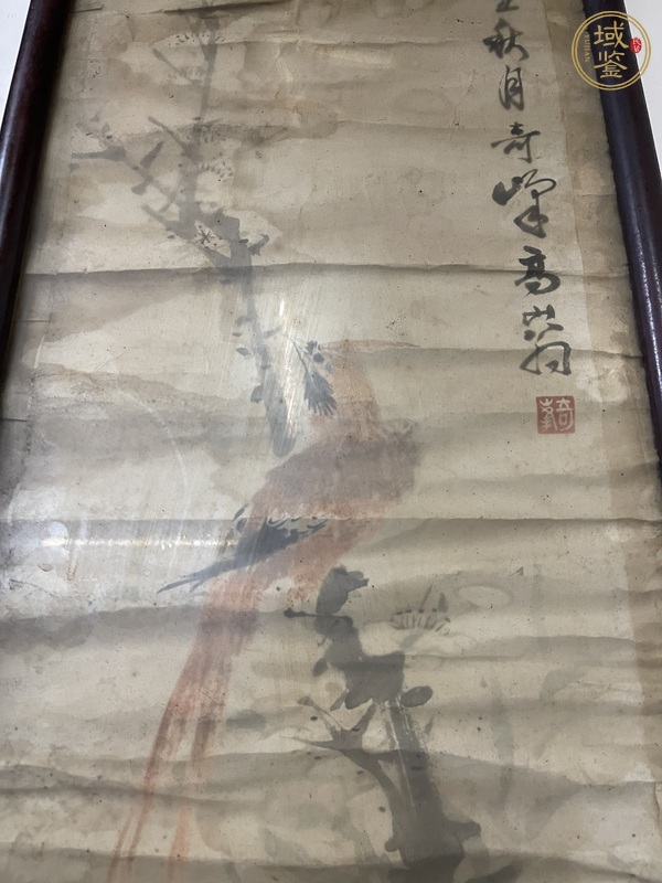 古玩字畫高奇峰（款）花鳥圖真品鑒賞圖