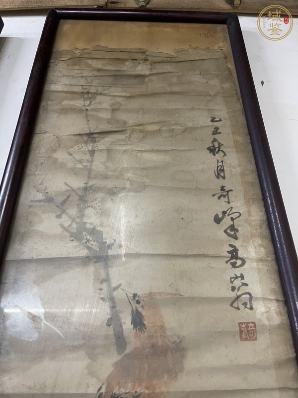 古玩字畫高奇峰（款）花鳥圖真品鑒賞圖