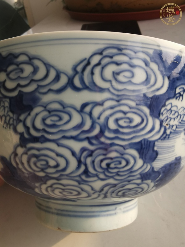 古玩陶瓷青花八仙人物茶碗，疑似復(fù)窯真品鑒賞圖