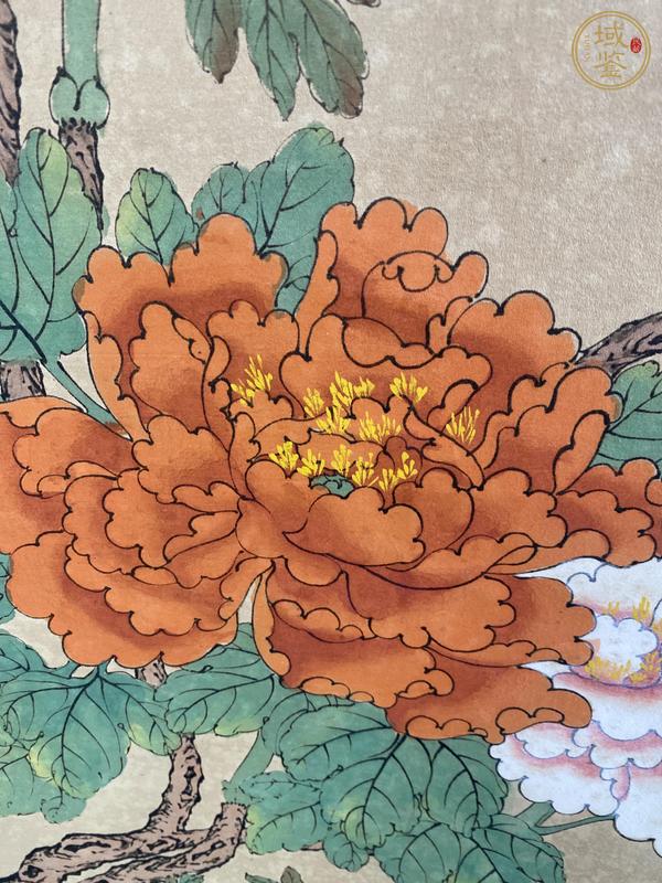 古玩字畫(huà)花開(kāi)富貴真品鑒賞圖