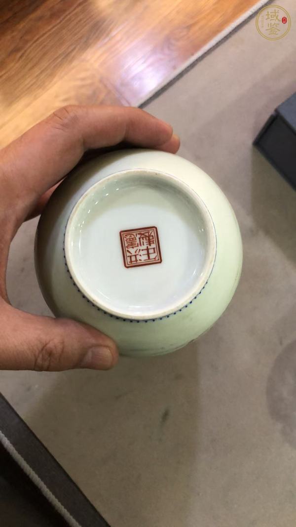 古玩陶瓷粉彩人物故事燈籠瓶真品鑒賞圖