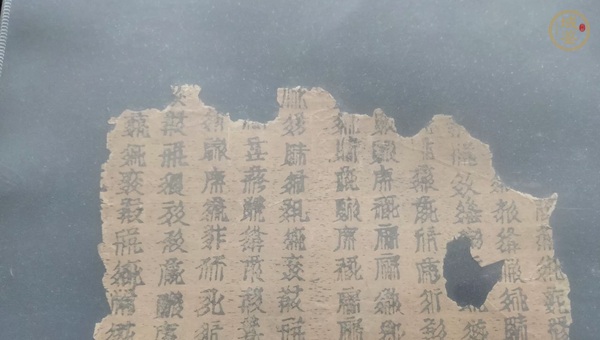 古玩字畫西夏文古籍殘片真品鑒賞圖