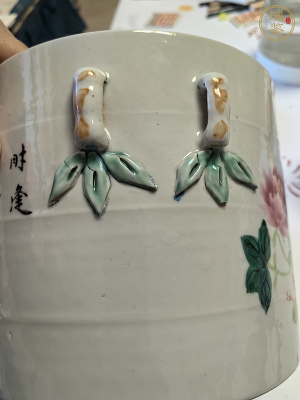 古玩陶瓷花鳥紋蓋缸真品鑒賞圖