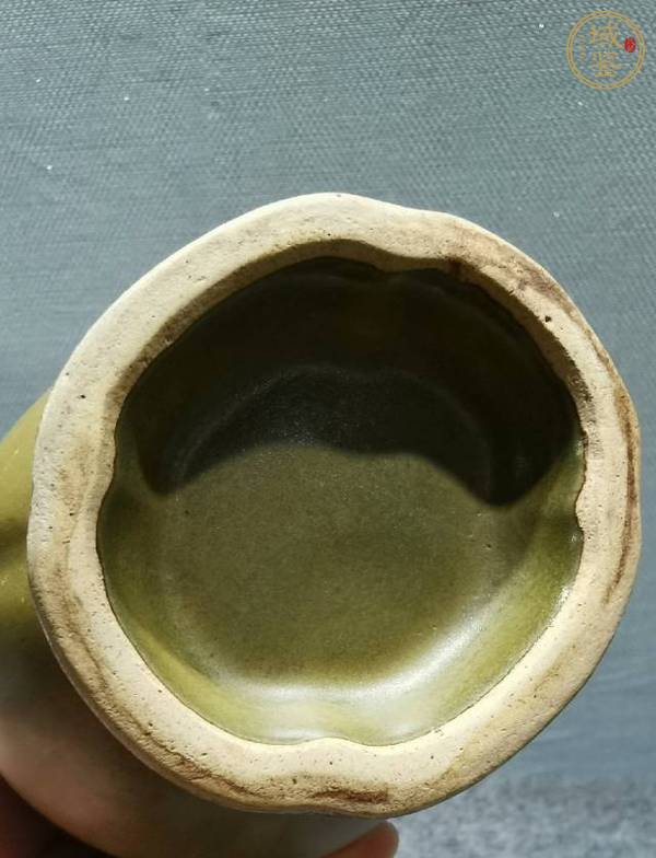 古玩陶瓷茶葉末釉瓶真品鑒賞圖