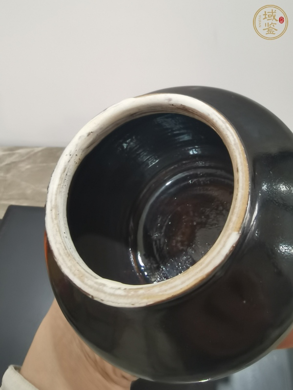 古玩陶瓷黑釉茶入真品鑒賞圖