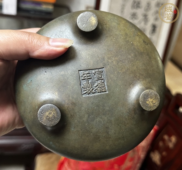 古玩銅器鬲式爐真品鑒賞圖