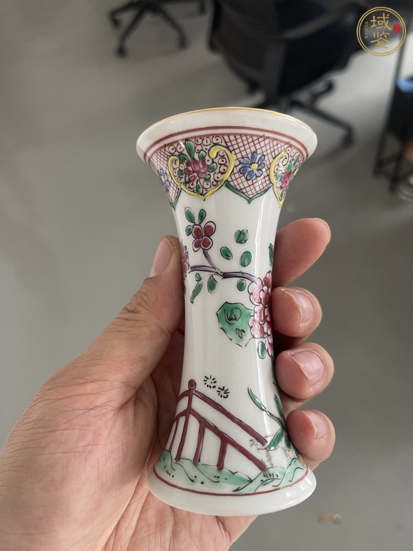 古玩陶瓷束腰花觚真品鑒賞圖