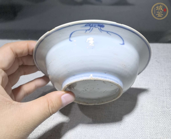 古玩陶瓷五牛圖青花折沿洗真品鑒賞圖