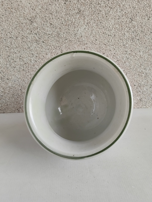 古玩陶瓷釉下彩竹報平安圖花囊拍賣,當前價格555元