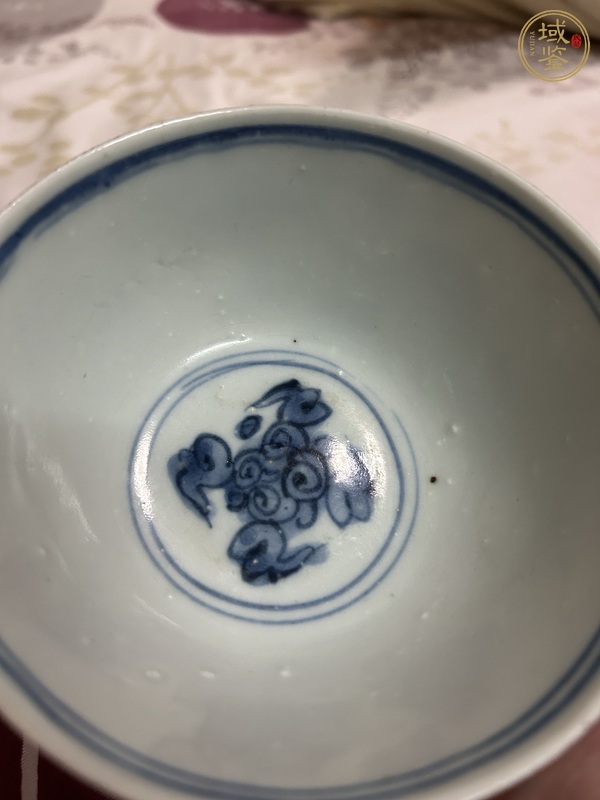 古玩陶瓷青花牧牛圖茶碗真品鑒賞圖