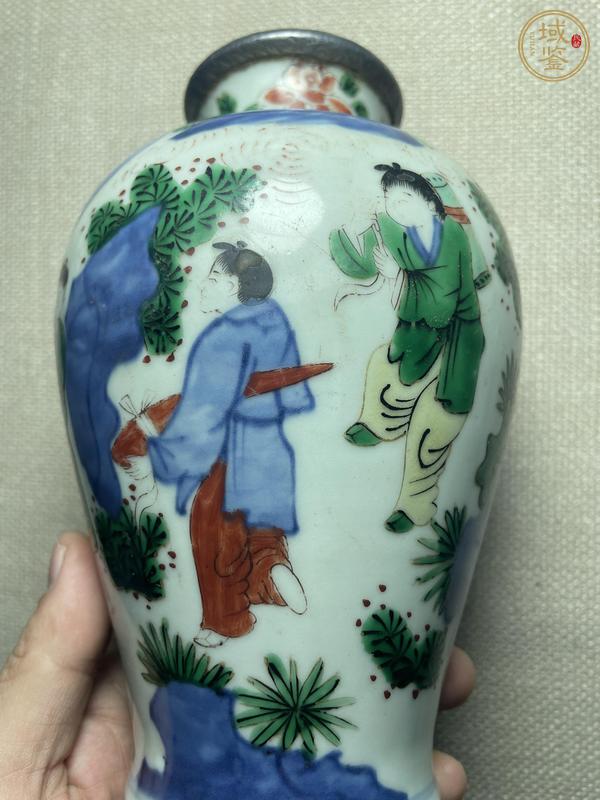 古玩陶瓷青花五彩罐真品鑒賞圖