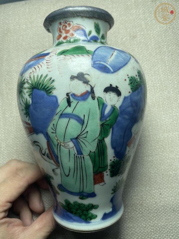 古玩陶瓷青花五彩罐真品鑒賞圖