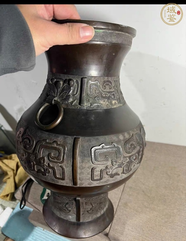 古玩銅器銅尊真品鑒賞圖