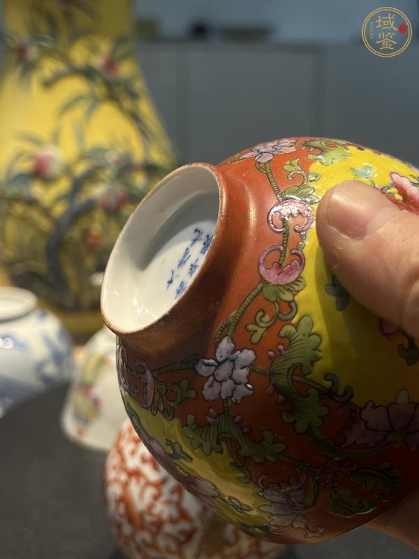 古玩陶瓷花卉紋小碗真品鑒賞圖