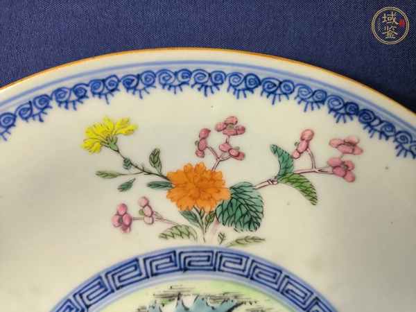 古玩陶瓷青花粉彩盤真品鑒賞圖