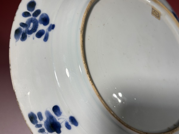 古玩陶瓷清康熙·青花人物教子圖盤拍賣,當前價格5800元