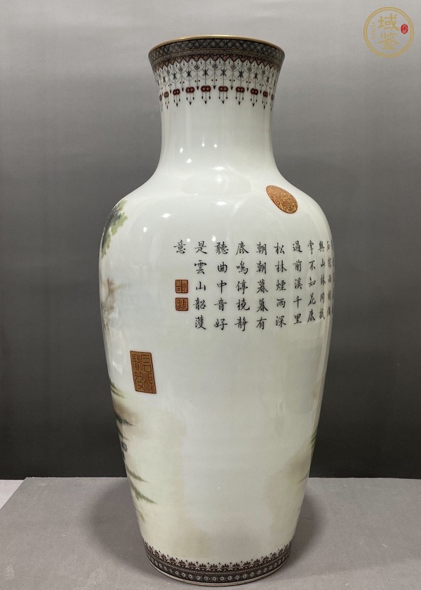 古玩陶瓷琺瑯彩瓶真品鑒賞圖