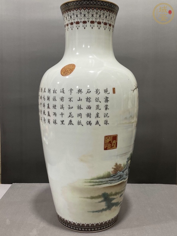 古玩陶瓷琺瑯彩瓶真品鑒賞圖