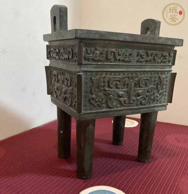 古玩銅器鼎式爐真品鑒賞圖