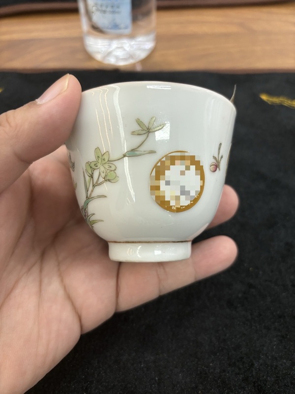 古玩陶瓷民國?粉彩花神杯拍賣，當前價格8800元
