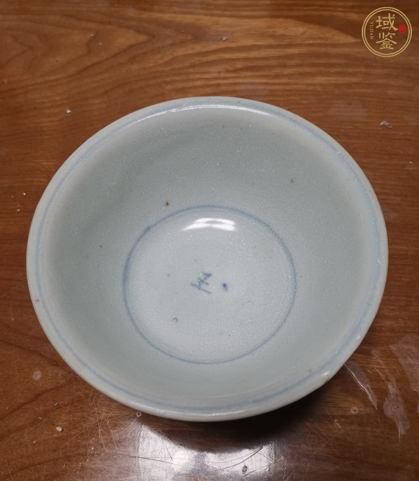 古玩陶瓷青花文字茶碗真品鑒賞圖