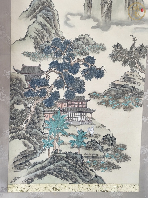 古玩字畫霽光浮瓦碧參差真品鑒賞圖