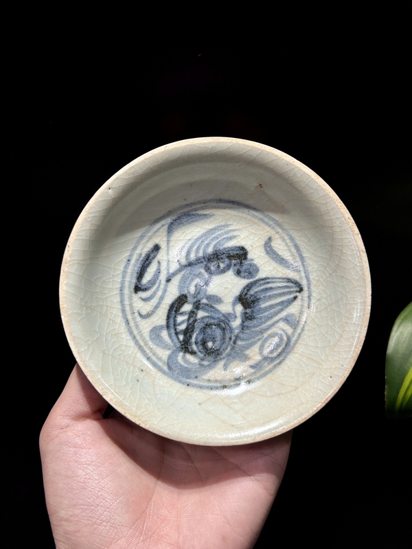 古玩陶瓷【館藏級精品】【明:正德】明中期 青花麒麟望月紋盤拍賣，當前價格0元