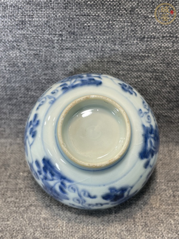 古玩陶瓷青花花卉紋茶杯，疑似復(fù)窯真品鑒賞圖