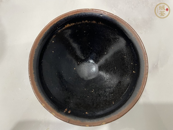 古玩陶瓷黑釉茶盞真品鑒賞圖