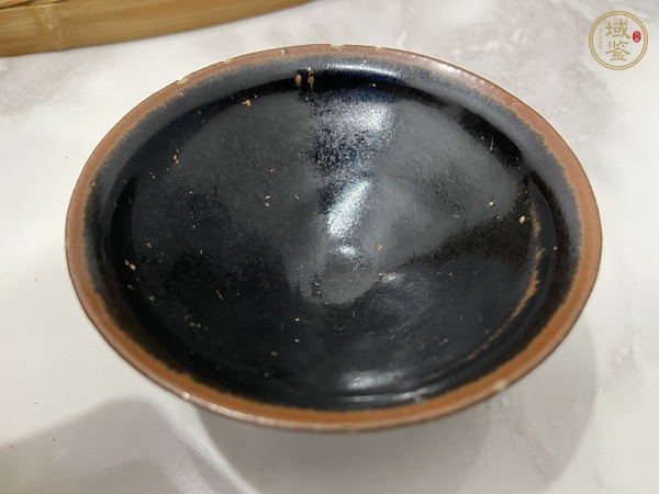 古玩陶瓷黑釉茶盞真品鑒賞圖