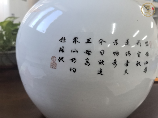 古玩陶瓷粉彩祝壽圖葫蘆瓶真品鑒賞圖