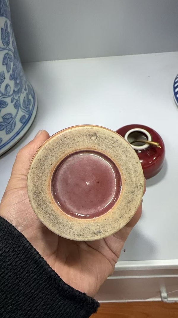古玩陶瓷清霽紅筆筒拍賣，當前價格10000元