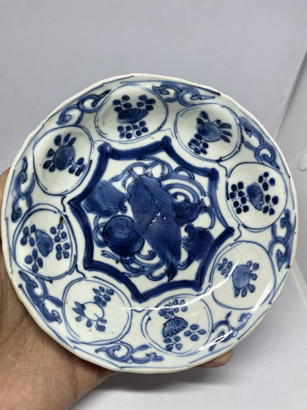 古玩陶瓷明晚期青花雜寶紋克拉克盤拍賣,當(dāng)前價(jià)格1288元